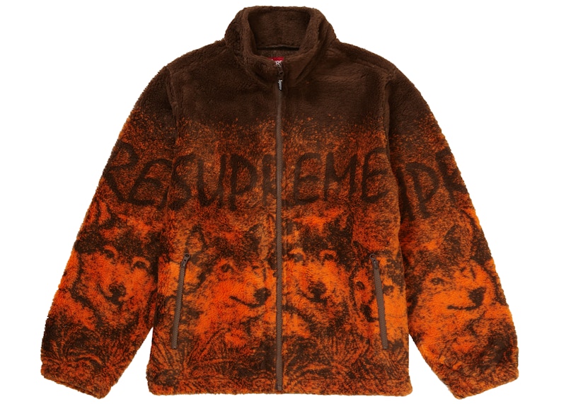 Supreme Wolf Fleece Jacket Bruin