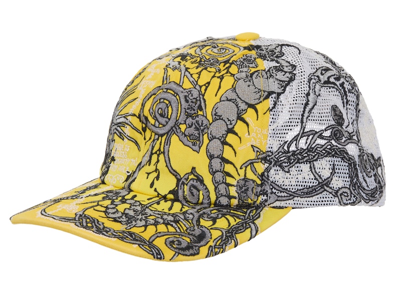 Supreme Wombat Embroidered Mesh Back 6-Panel Geel