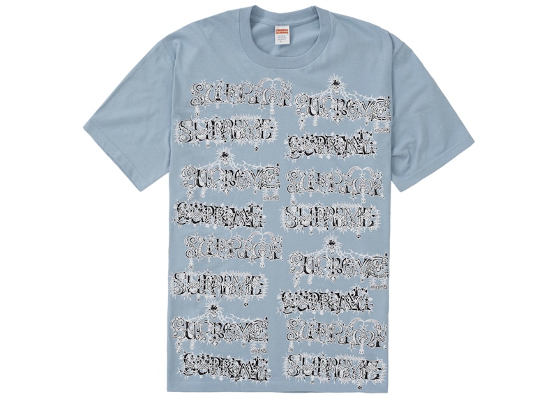 Supreme Wombat Tee Dusty Blauw