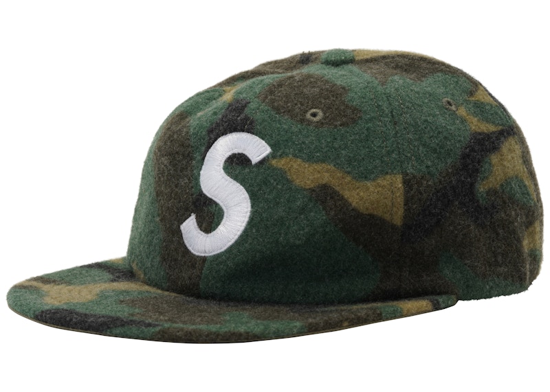 Supreme Wool S Logo 6-Panel Camo