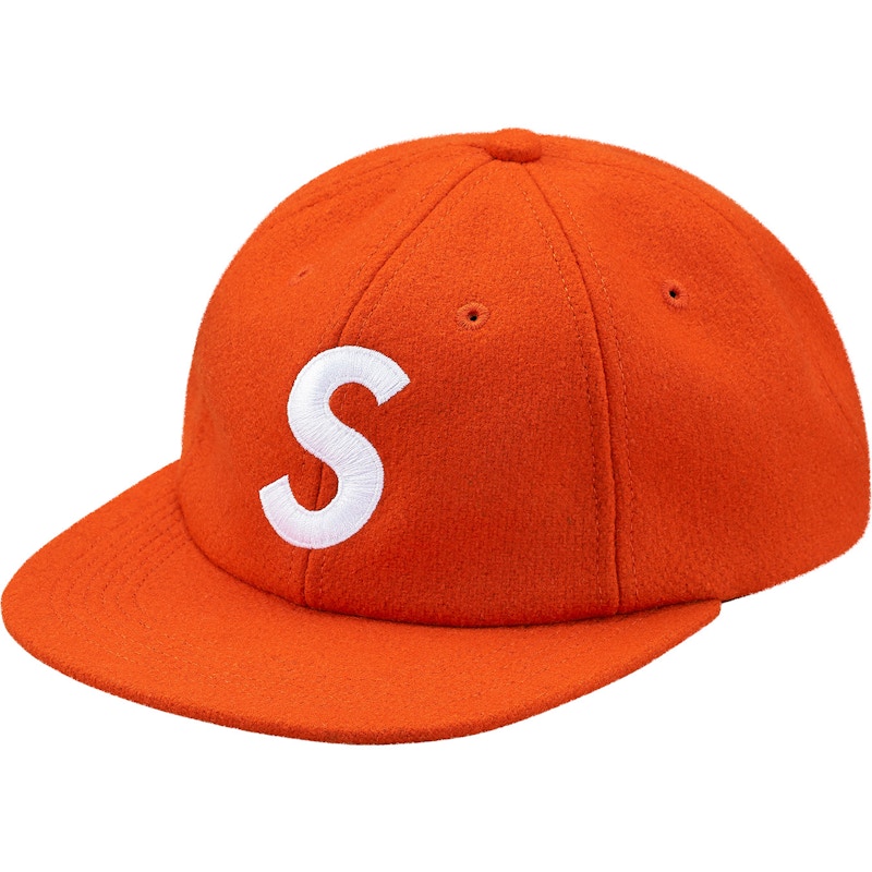 Supreme Wool S Logo 6-Panel Oranje