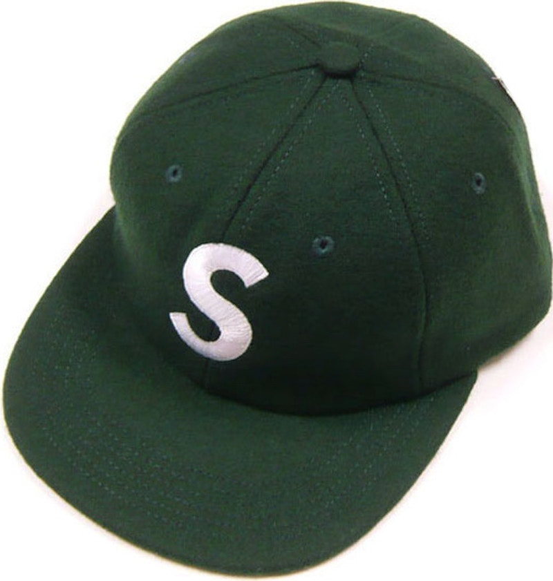 Supreme Wool S Logo Hat Dark Groen