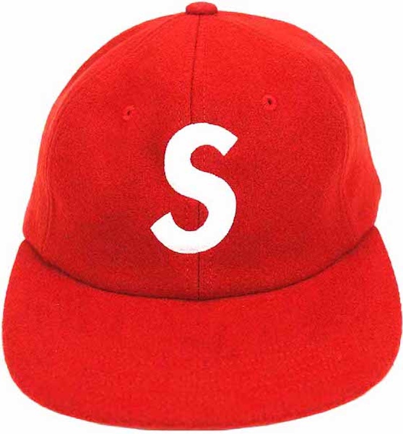 Supreme Wool S Logo Hat Rood