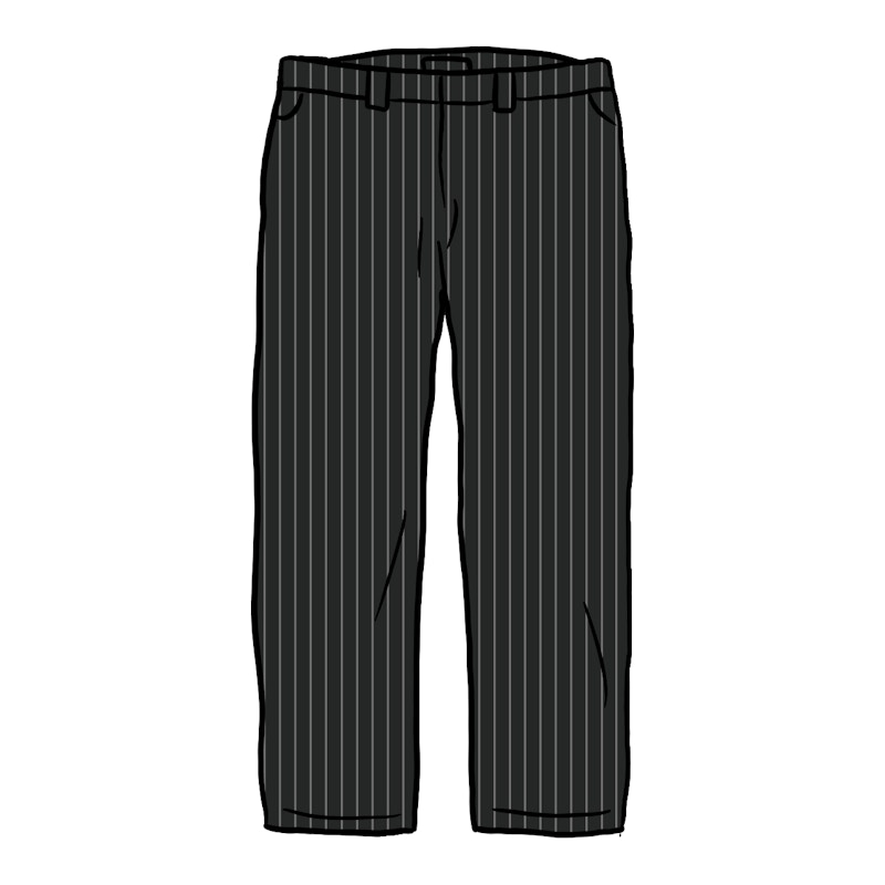 Supreme Work Pant Stripe Zwart