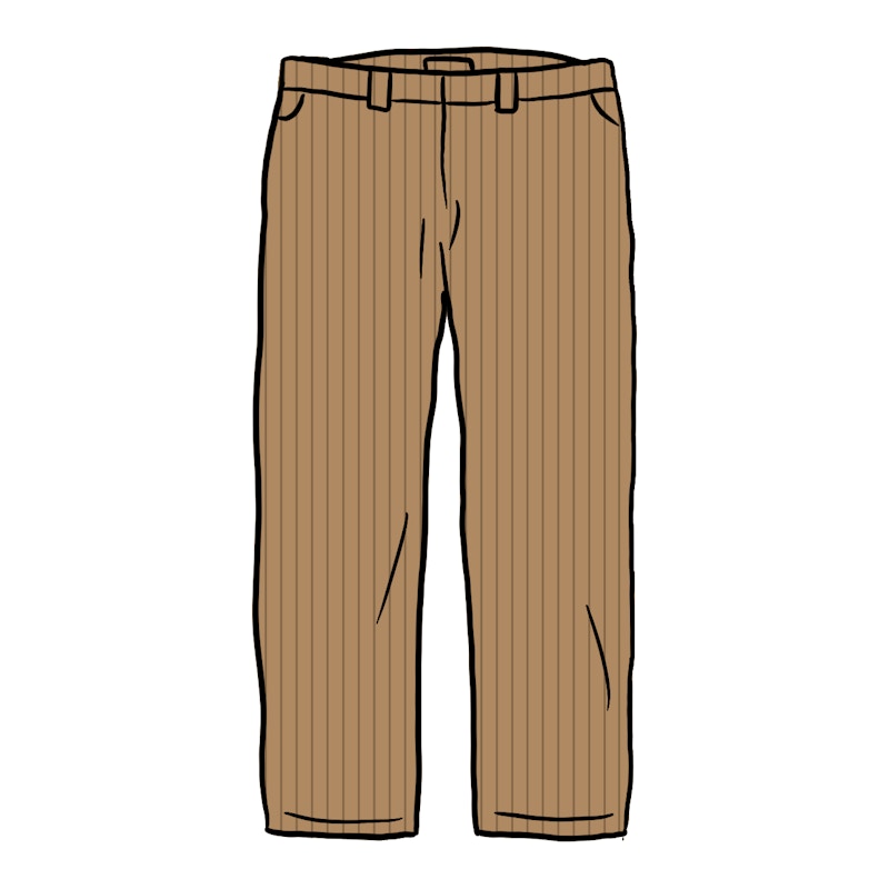 Supreme Work Pant Stripe Bruin