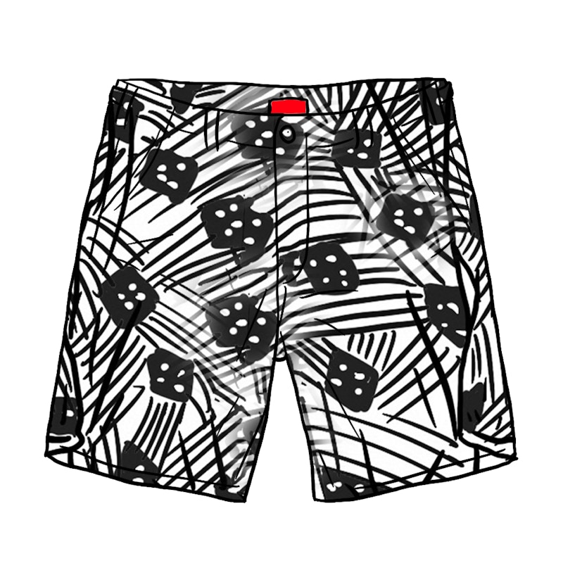 Supreme Work Short Flags Zwart
