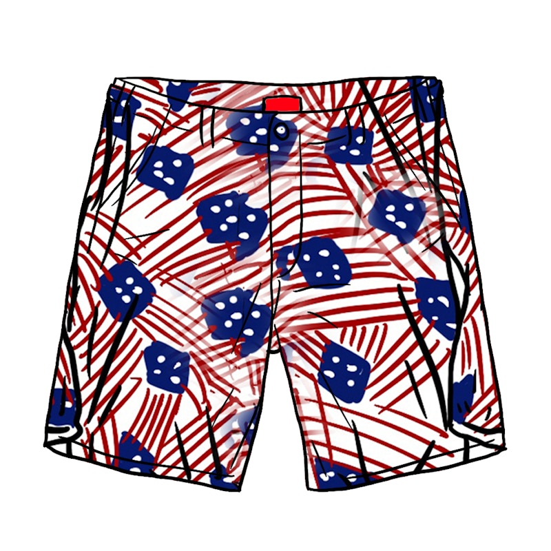 Supreme Work Short Flags