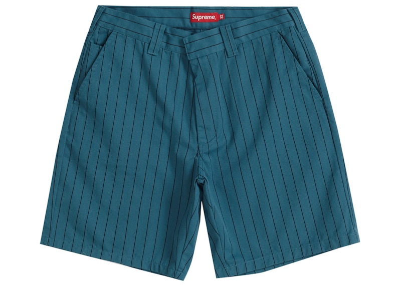 Supreme Work Short Stripe Turquoise