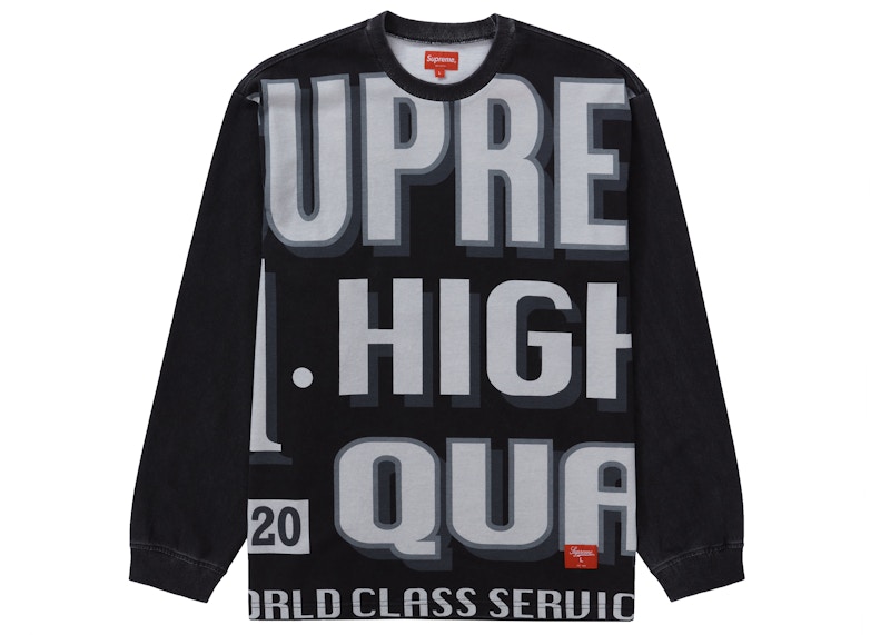Supreme World Class L/S Top Zwart