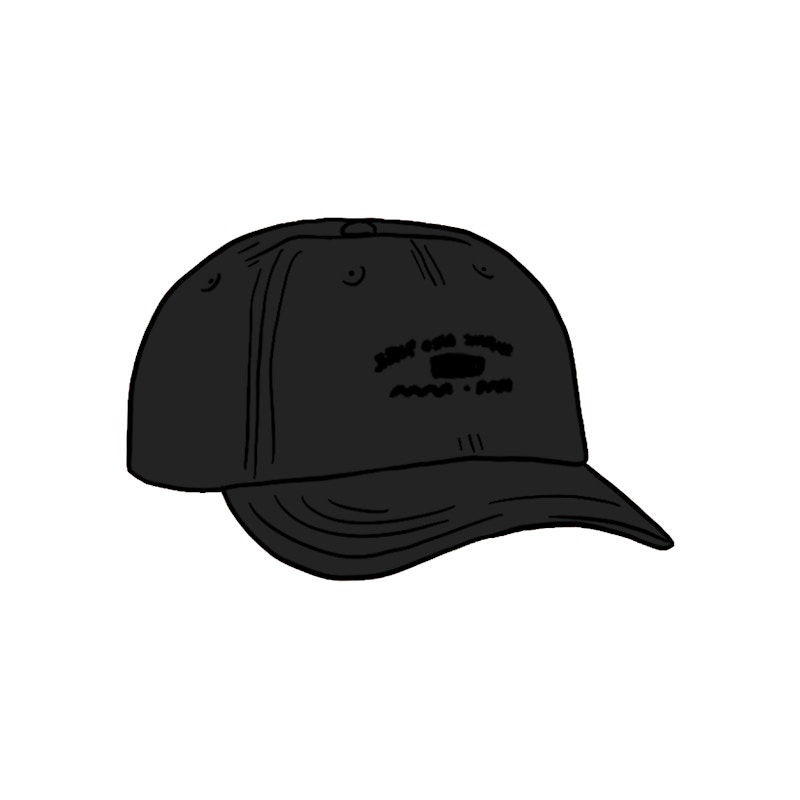 Supreme World Famous 6-Panel Zwart