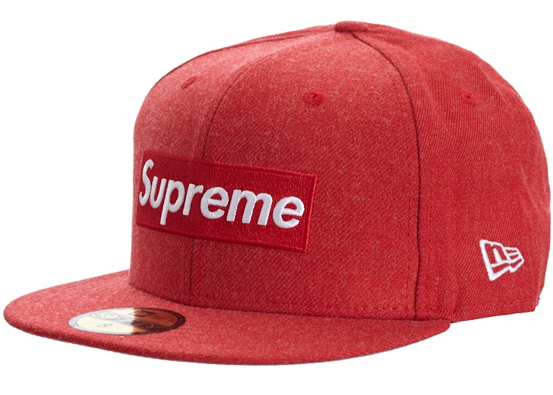 Supreme World Famous Box Logo New Era Rood