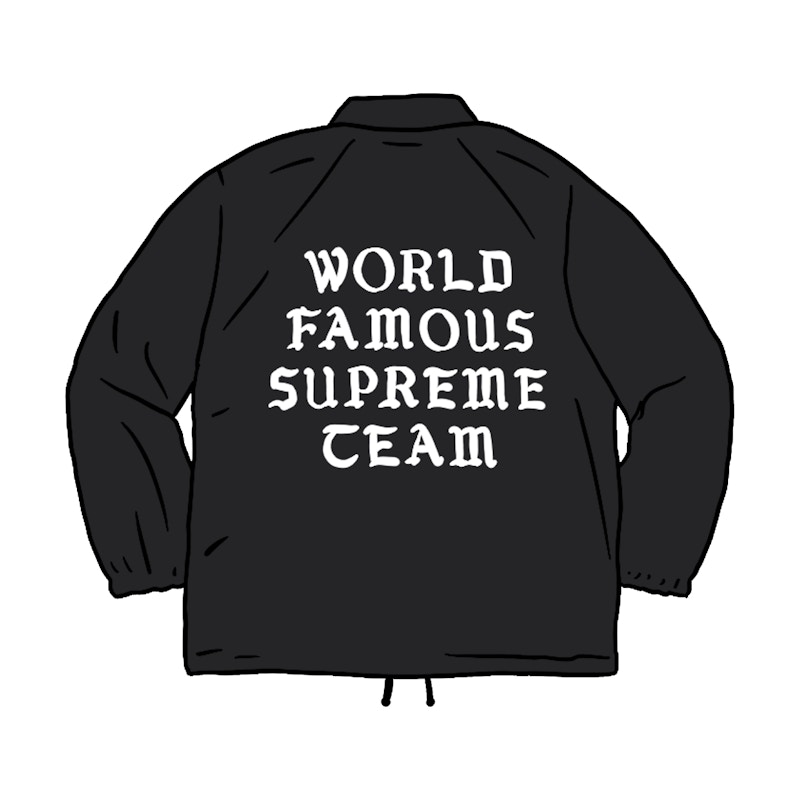 Supreme World Famous Coaches Jacket Zwart