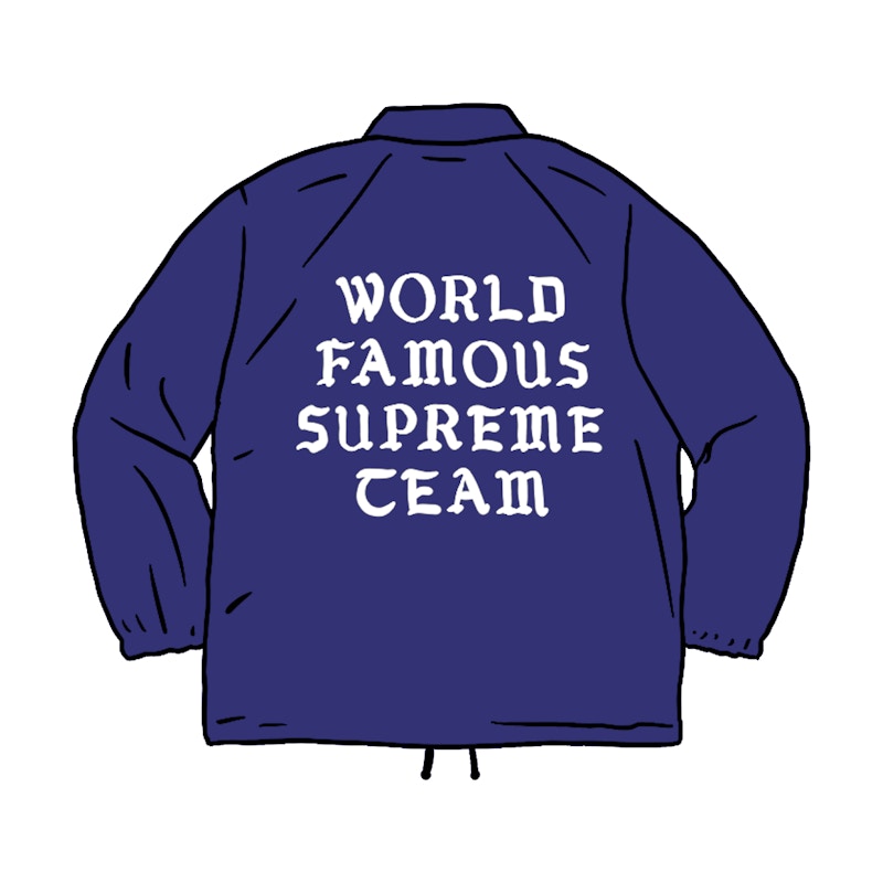 Supreme World Famous Coaches Jacket Dark Royal