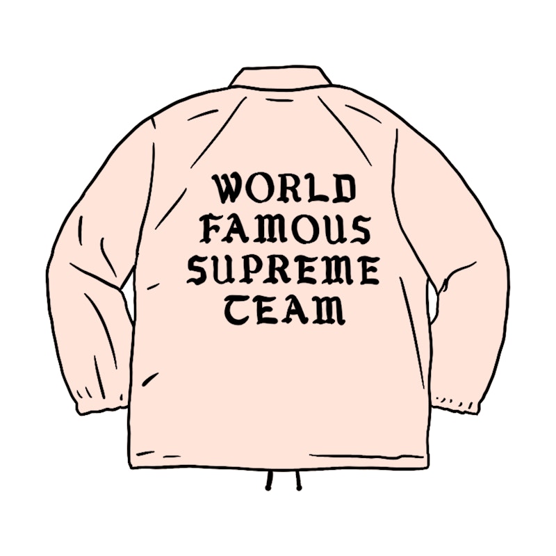 Supreme World Famous Coaches Jacket Roze