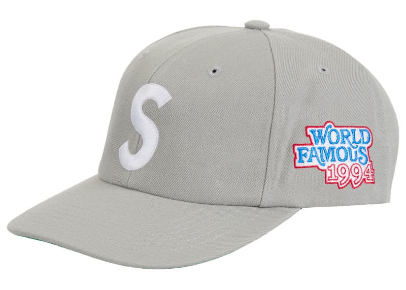 Supreme World Famous S Logo 6-Panel Grijs