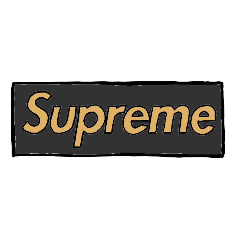 Supreme Woven Straw Mat Zwart
