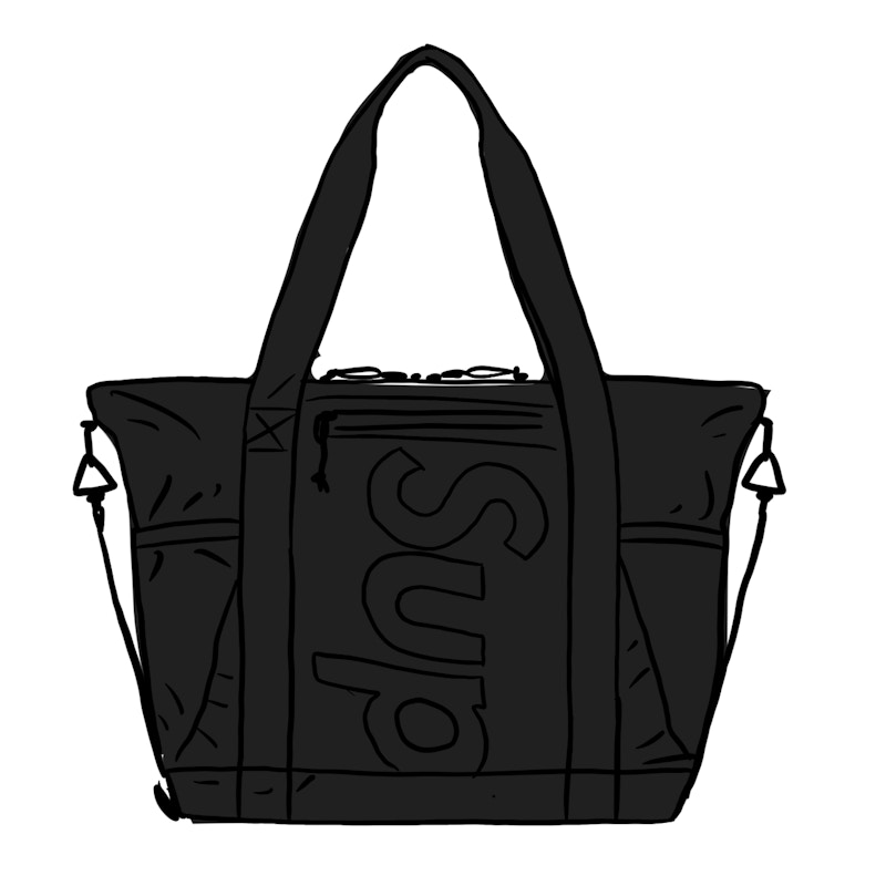 Supreme Zip Tote Zwart