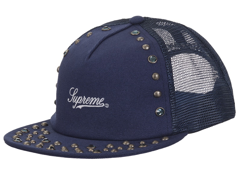 Supreme b.b. Simon Studded Mesh Back 5-Panel Blauw