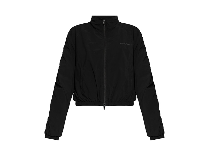 T by Alexander Wang Ruched Seam Track Jacket Zwart