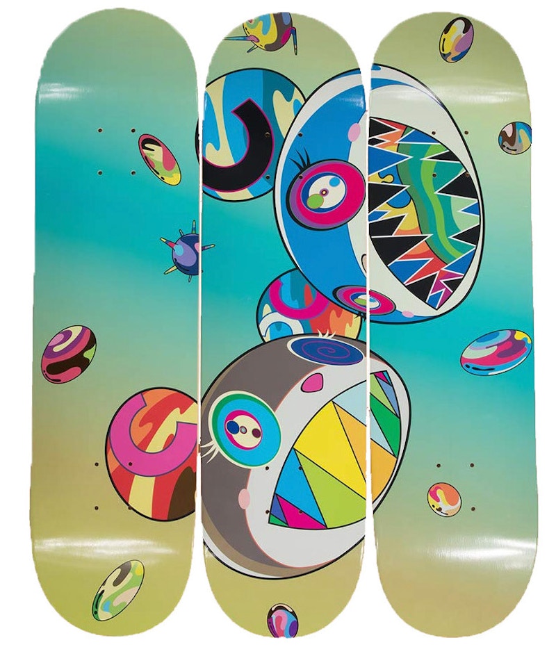 Takashi Murakami ComplexCon Sharp Tooth Bear Skateboard Deck Multi