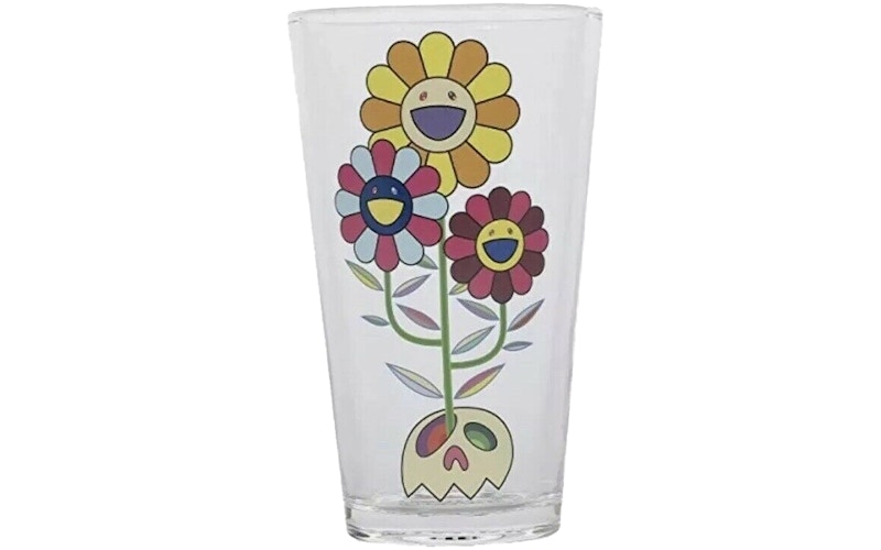 Takashi Murakami ComplexCon Skull Cluster Pint Glass Multi