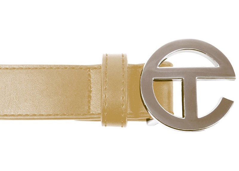 Telfar Logo Belt Creme