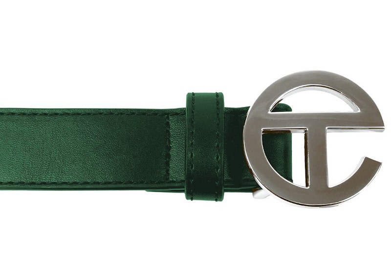 Telfar Logo Belt Dark Olijf