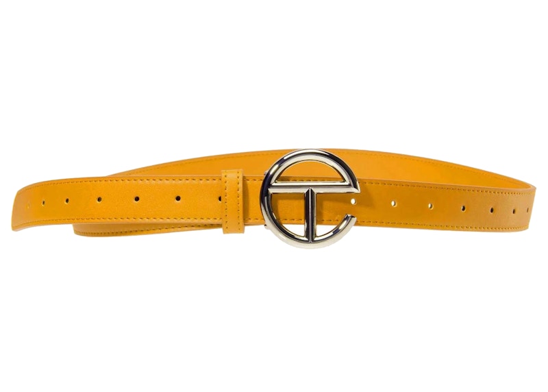 Telfar Logo Belt Mustard