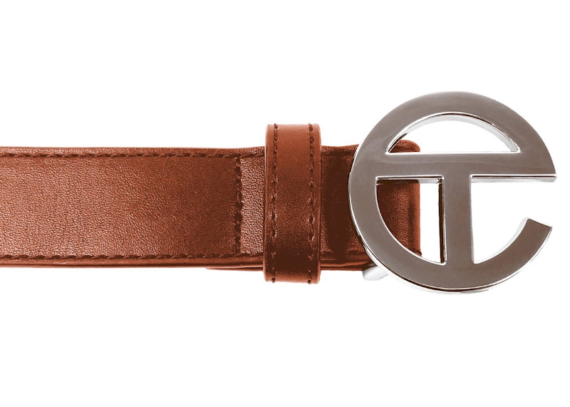 Telfar Logo Belt Tan