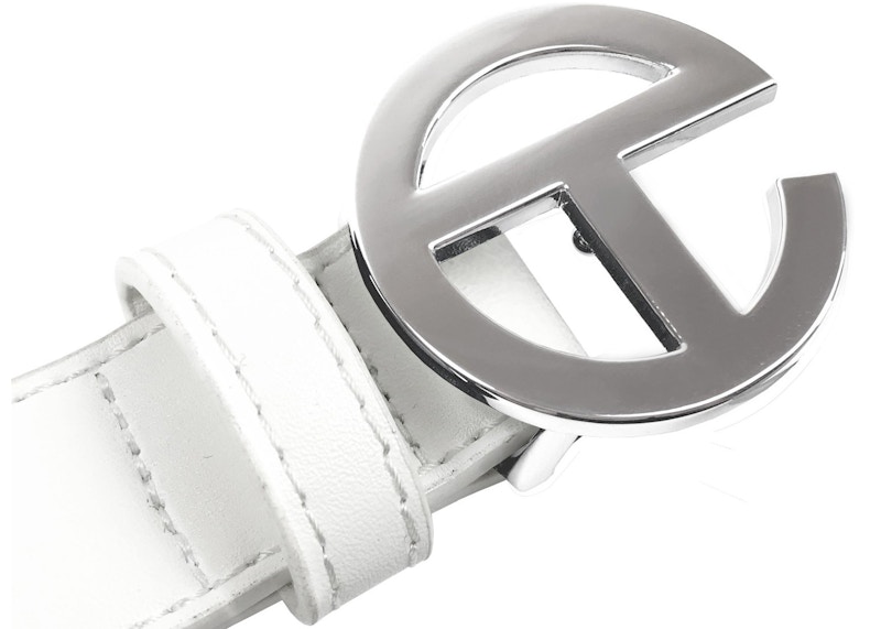 Telfar Logo Belt Wit