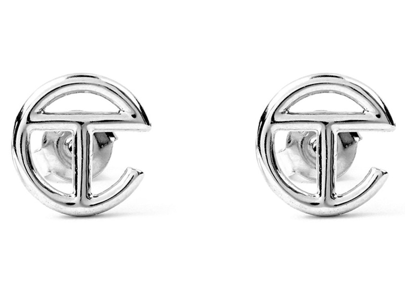 Telfar Logo Stud Earring Zilver