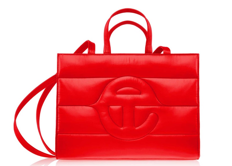 Telfar Medium Puff Shopper Rood