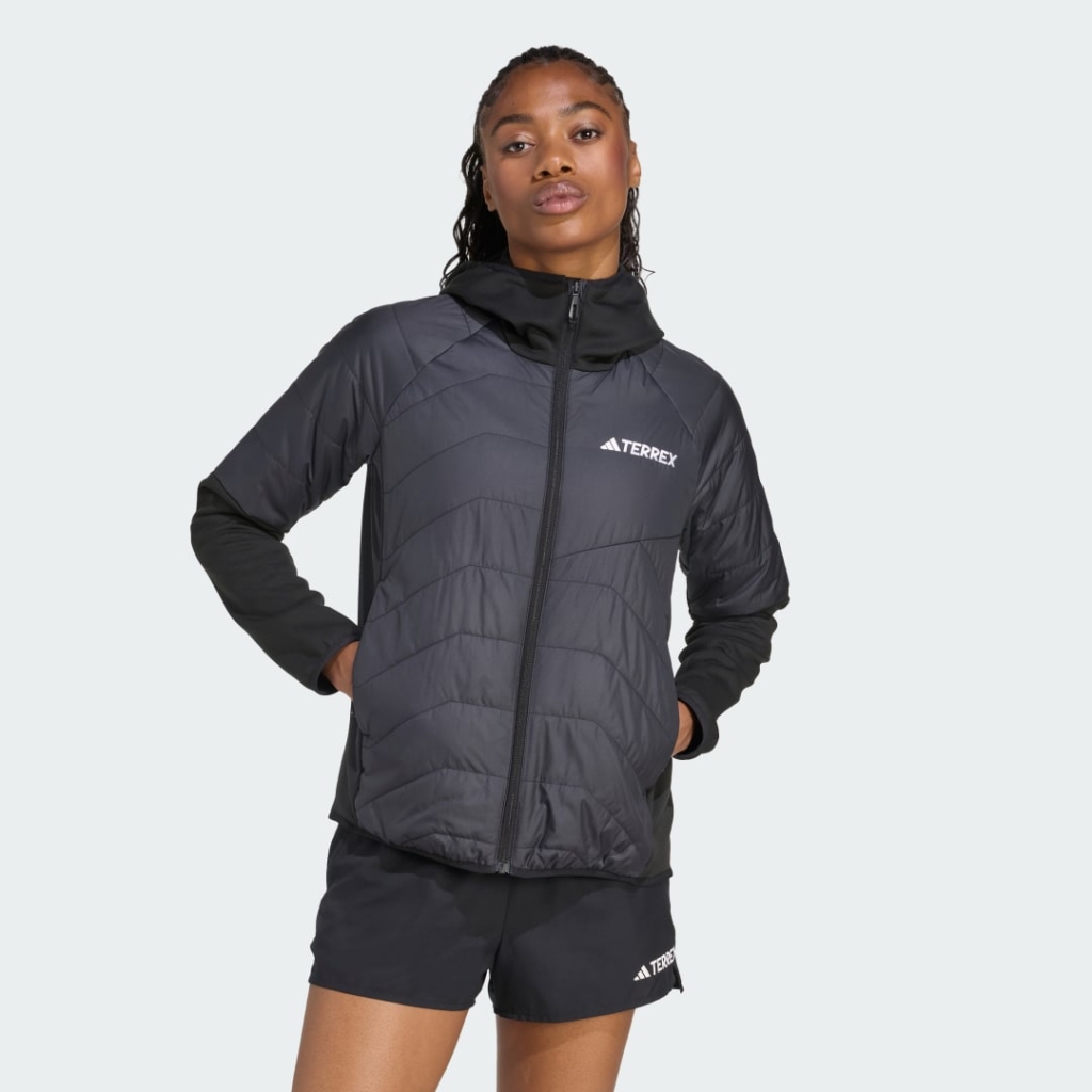 Terrex Multi CLIMAWARM Geïsoleerd Hybride Capuchonjack Zwart