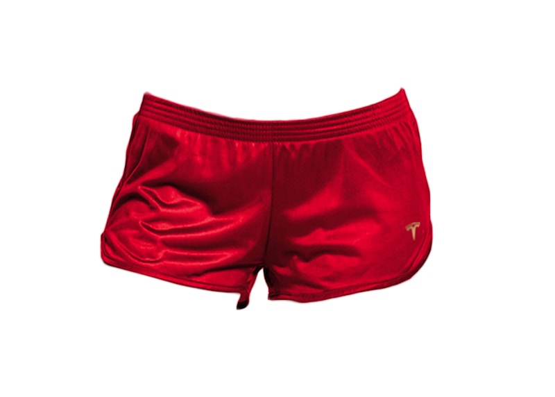 Tesla Short Shorts Rood