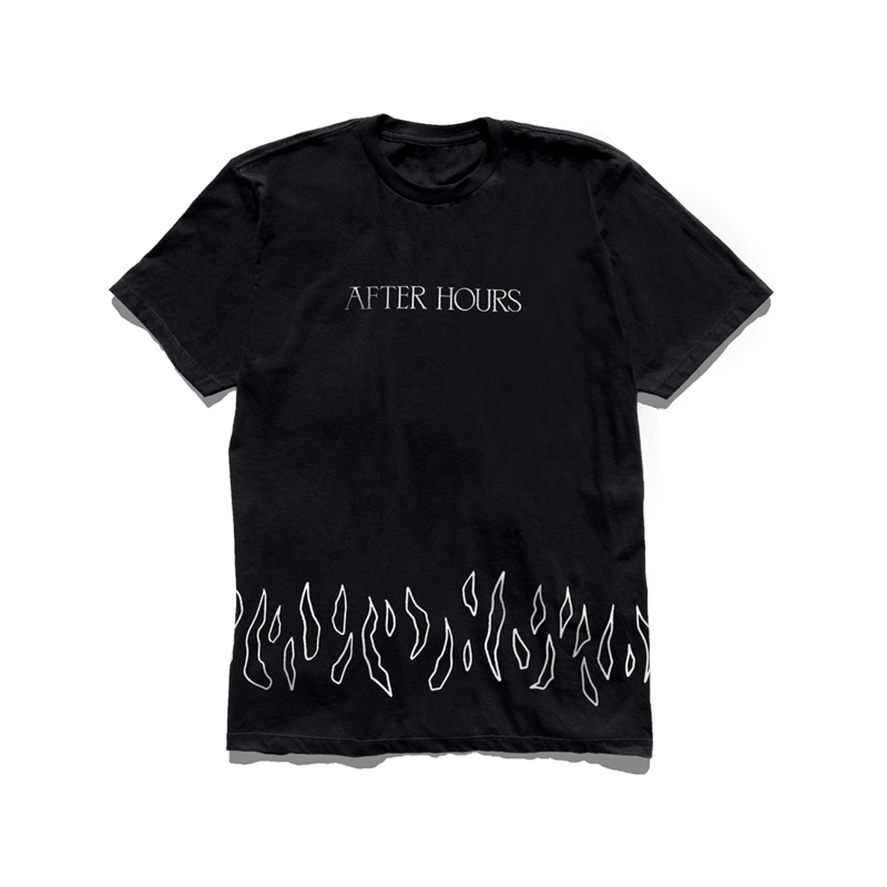 The Weeknd Never Coming Down Tee Zwart