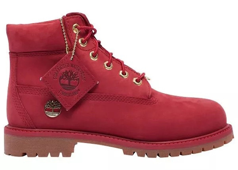 Timberland 6 Inch Premium Boot Dark Nubuck Rood