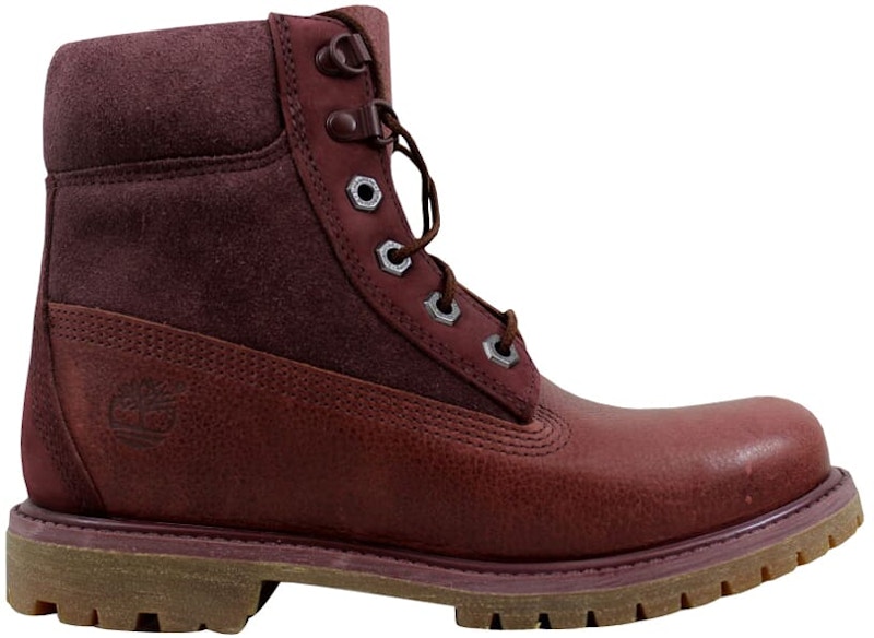Timberland 6″ Premium D Ring Boot Burgundy Rood