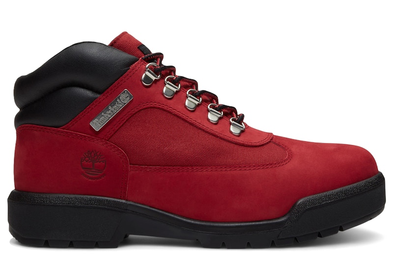 Timberland Field Boot Waterproof Dark Nubuck Rood