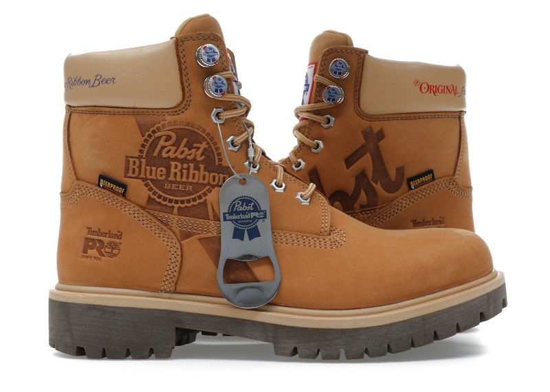 Timberland PRO 6″ Soft Toe Work Boot Pabst Ribbon Nubuck Wheat