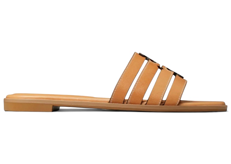 Tory Burch Ines Cage Slide Camel