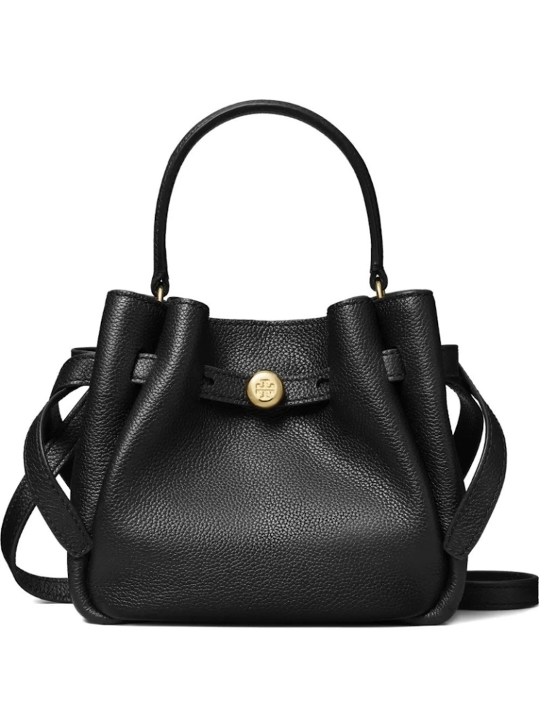 Tory Burch Romy Mini Bucket Bag Zwart