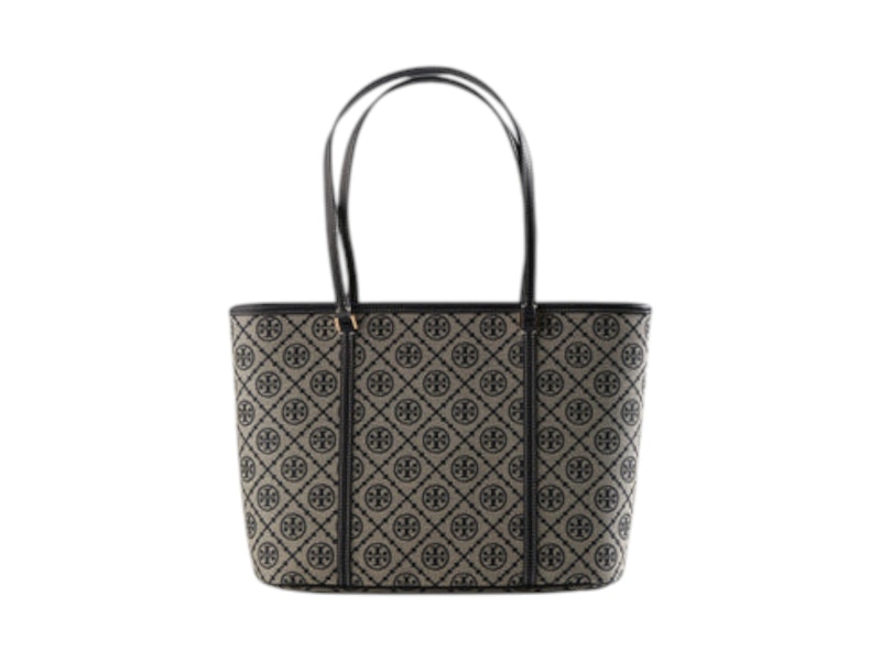 Tory Burch T Monogram Small Zip Tote Blauw