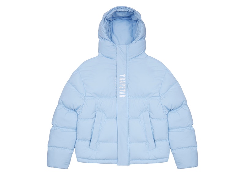 Trapstar Decoded Hooded Puffer 2.0 Ice Blauw