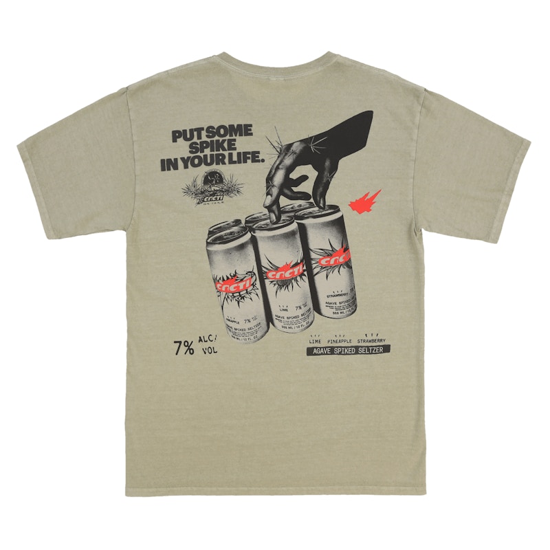 Travis Scott Cacti Spike Tee Olijf