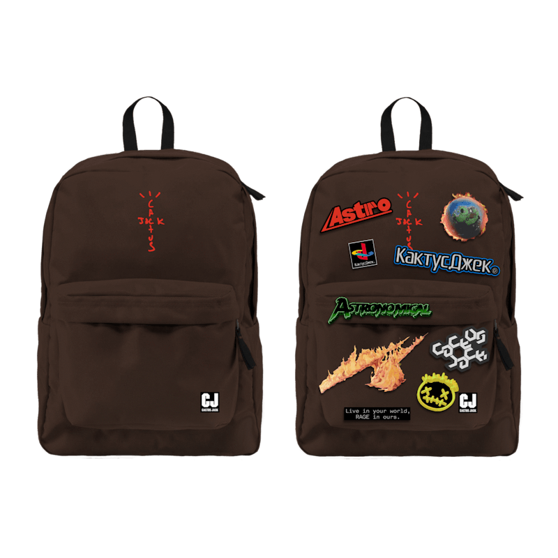 Travis Scott Cactus Jack Backpack With Patch Set Bruin