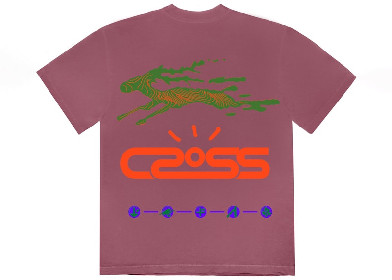 Travis Scott Cactus Jack Cross Tech Tee II Washed Paars