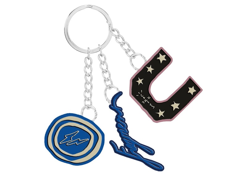 Travis Scott Cactus Jack For Fragment 3 Charm Keychain Multi Multicolor
