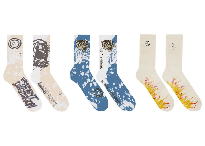 Travis Scott Cactus Jack For Fragment Socks Multi Multicolor