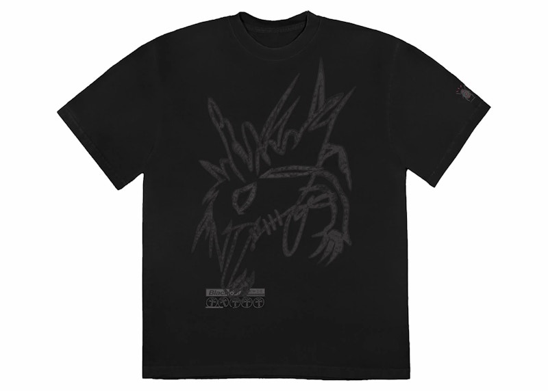 Travis Scott In The Dark Tee Zwart