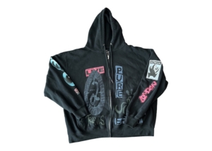 Travis Scott O2 Pure Zip Up Hoodie Zwart